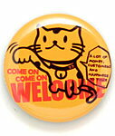 【 今夜2時まで クーポンで 最大10%OFF 】 猫 ねこ おもしろ かわいい 缶バッチ BECKONING CAT | ネコ 猫柄 猫雑貨 …