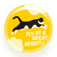 猫 ねこ 缶バッチ FLY!(ゆうひ) | ネコ 猫柄 猫雑貨 猫グッズ | かわいい おしゃれ | SCOPY / スコーピー