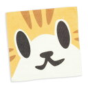 【 5/14まで 最大1000円OFFクーポン 】 猫 ねこ おもしろ かわいい ミニタオル ねこがお:チャトラ | ネコ 猫柄 猫雑貨 猫グッズ | ハンドタ...