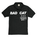 【 5/7 10時まで クーポンで 最大5%OFF 】 猫 ねこ おもしろ かわいい ポロシャツ BAD CAT ( ブラック ) | ネコ 猫柄 猫雑貨 | メンズ レディース 半袖 | おしゃれ ペアルック プレゼント | 大きいサイズ 【メール便】 SCOPY / スコーピー