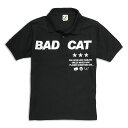 【 4/8 24時まで 最大1000円OFFクーポン 】 猫 ねこ おもしろ かわいい ポロシャツ BAD CAT ( ブラック ) | ネコ 猫柄 猫雑貨 | メンズ レディース 半袖 | おしゃれ ペアルック プレゼント | 大きいサイズ 【メール便】 SCOPY / スコーピー