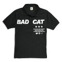 【 本日24時まで ★ 2人に1人最大100 ポイントバック 】 猫 ねこ おもしろ かわいい ポロシャツ BAD CAT ( ブラック ) ネコ 猫柄 猫雑貨 メンズ レディース 半袖 おしゃれ ペアルック プレゼント 大きいサイズ 【メール便】 SCOPY / スコーピー