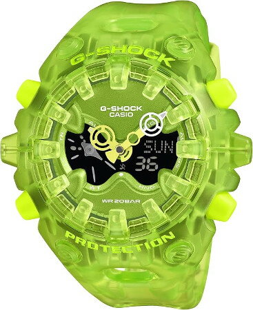 乐天商城 - カシオ G-SHOCK TRANSPARENT PACK アナログ・デジタルコンビ ベゼル・バンド一体構造 GA-V01SKE-3AJF 国内正規品【楽ギフ_包装】