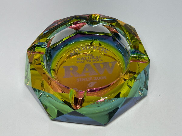 RAW レインボー グラスアシュトレイ【楽ギフ_包装】