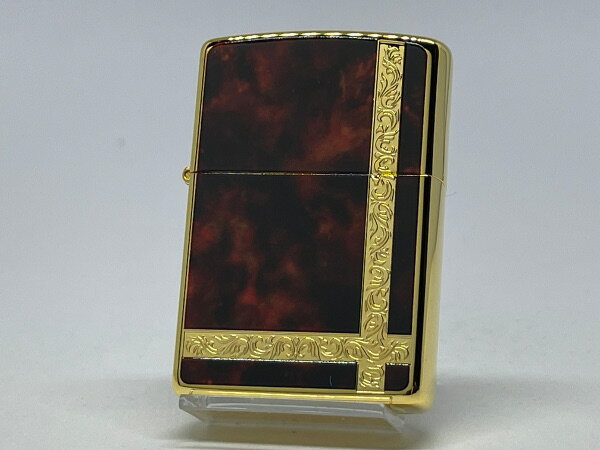 送料無料 ZIPPO[ジッポー]両面加工 COMBINATION/ コンビネーション ブラウンゴールド 2G-ARLINEBW【楽..