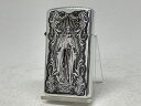 スリムＺｉｐｐｏ 【送料無料】ZIPPO[ジッポー]スリム 両面加工【アラベスクマリア】銀いぶし【楽ギフ_包装】