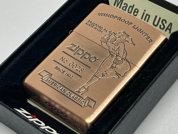 楽天sonnetteZIPPO[ジッポー]ガール アメリカンクラシック CP 銅古美 1201S876【楽ギフ_包装】