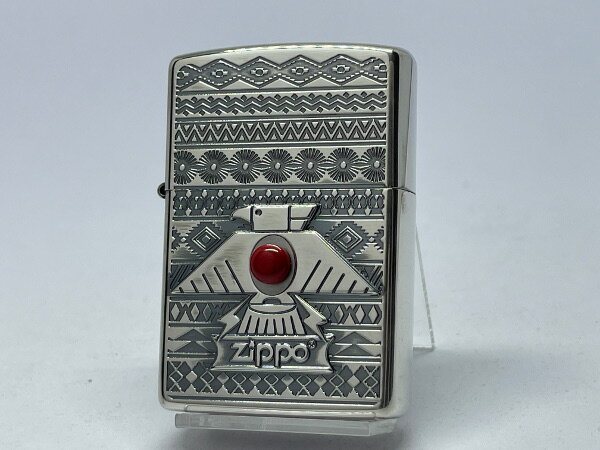 【送料無料】ZIPPO[ジッポー]両面加工 Thunderbird RD サンダーバード レッド シルバーいぶし【楽ギフ_..