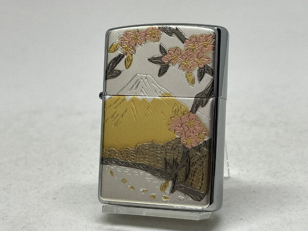 ZIPPO[ジッポー]伝統工芸 電鋳板 富士桜(ふじざくら)【楽ギフ_包装】