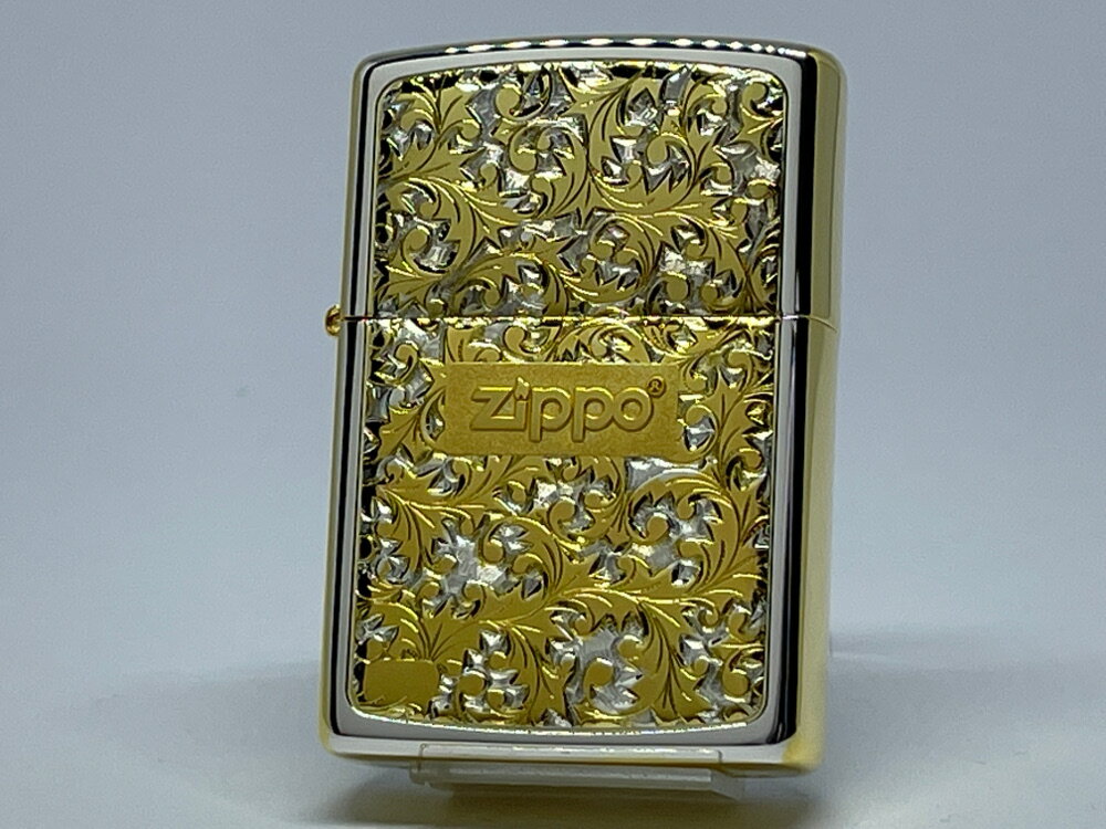 ZIPPO ZP 唐草 #K-7SG ミラー 電鋳プレート貼り