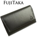 フジタカ FUJITAKA 牛革 薄型 名刺入れ ノース メンズ ブラック 黒 日本製 定価20,900円 カードケース