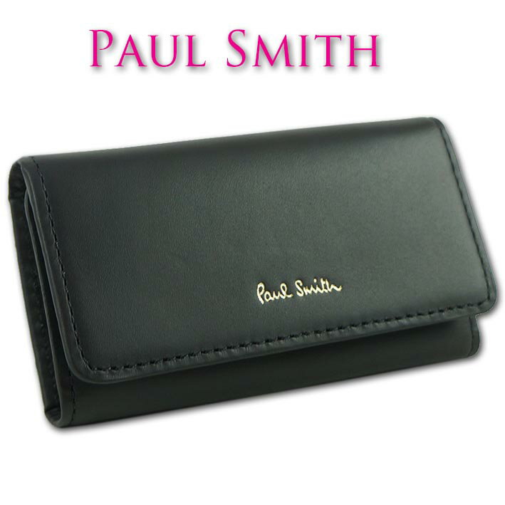 ポール・スミス ポールスミス Paul Smith 牛革 クラシックレザー キーケース レディース ブラック 黒