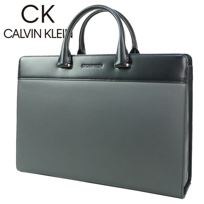 CKカルバンクライン CK CALVIN KLEIN ブリーフケース レジェンド メンズ ブラック×グレー B4 ビジネスバッグ リクルート 2WAY 20代 30代 40代 50代 フォーマル スーツ 就活 就職活動 自立