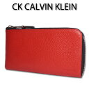 CKカルバンクライン CK CALVIN KLEIN 牛革 スマートセルバッグ クラッチバッグ メンズ レッド 赤 長財布 定価20,900円