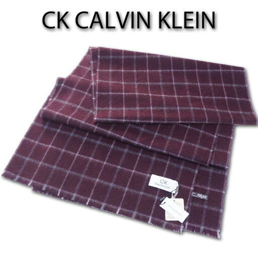 CKカルバンクライン CK CALVIN KLEIN チェック柄 カシミヤ100% マフラー メンズ バーガンディ カシミア 無料ラッピング可 プレゼント ギフト CKカルバンクライン CK CALVIN KLEIN チェック柄 カシミヤ100% マフラー メンズ バーガンディ カシミア 無料ラッピング可 プレゼント ギフト
