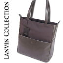 ランバンコレクション LANVIN COLLECTION 牛革使いトートバッグ A4 メンズ グレー 定価42,900円 レザー ビズトート 防水 13インチPC収納 日本製 ビズトート 軽量 スコッチガード 3M