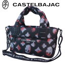 カステルバジャック CASTELBAJAC トートバッグ ハンドバッグ ポトー レディース ブラック×レッド 赤 ロゴ ショルダーバッグ 2WAY 定価22,000円 ドライビングトート(4)