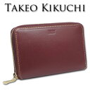 タケオキクチ TAKEO KIKUCHI 牛革 ミドルウォレット サーフェス ボルドー メンズ セミ長財布 定価18,150円 二つ折り財布 エイジング レザー イタリアンレザー プレゼント ギフト 無料ラッピング可能(4)