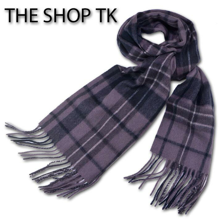 タケオキクチ THE SHOP TK カシミヤブレンド マフラー グレー系 ウール クリスマス カシミア 無料ラッ..