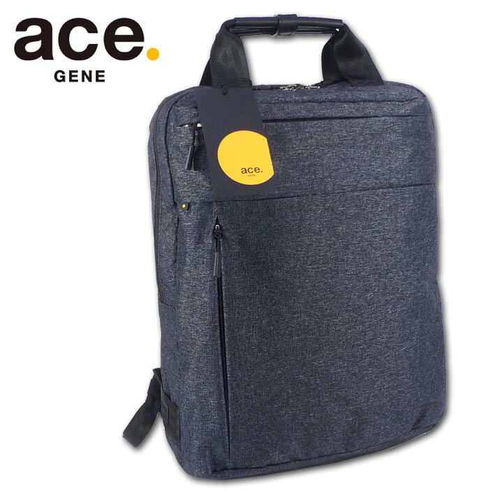 ■ブランド ace. GENE ■状態 新品・未使用 ■サイズ 約31cm×約41cm×約9cm （必ず実寸をご参考下さい。誤差はご容赦下さい） ■素材 ナイロン×ポリエステル254dnオックスPU加工／牛革 ■カラー ブラック系（チャコールグレー系） ■商品説明 エースジーン ace. GENE のビジネスリュックです。毎日の通勤やタウンユースなどオンオフ兼用できる、A4サイズ対応のリュックサック。チェストベルト付きで背負っていてもズレにくく、自転車通勤にもおすすめです。メイン気室にはペンホルダーやスマホポケット、iPadなどのタブレットや薄型PCが収納できるスペースを装備。本体前面にはアウトポケットが2つあり、取り出す頻度が高い小物類の収納に便利です。背中に当たる部分はメッシュ生地を使用し、蒸れにくいのがポイント。セットアップ機能も付いているので出張や旅行の際に役立ちます。また、セットアップ部分にリュックベルトを簡易的に収めることができるので電車通勤の際に邪魔になりません。全てのファスナーに紐タイプの引き手を採用しているので、冬場に手袋をしたままでも開閉がしやすいです。重さは約550gです。 色はブラック系（チャコールグレー系）です。 収納は 外側：横長ファスナーポケット×1、大型ファスナーポケット×1 内側：ベルクロ式13インチPC収納スペース×1、小型ファスナーポケット×1、小型ポケット×1、ペン差し×2 セットアップ機能付き です。 ■発送方法 ゆうパック 代引きは代引料400円 （運送会社の指定は出来ませんのでご了承下さい） ※ご注文の際にメールアドレスが使用可能か必ずご確認下さい。 ※この商品は他店舗でも販売しております。在庫数の更新は随時行っておりますが、お買い上げいただいた商品が、品切れになってしまうこともございます。 その場合、お客様には必ず連絡をいたしますが、キャンセルさせていただく場合がございますことをあらかじめご了承ください。