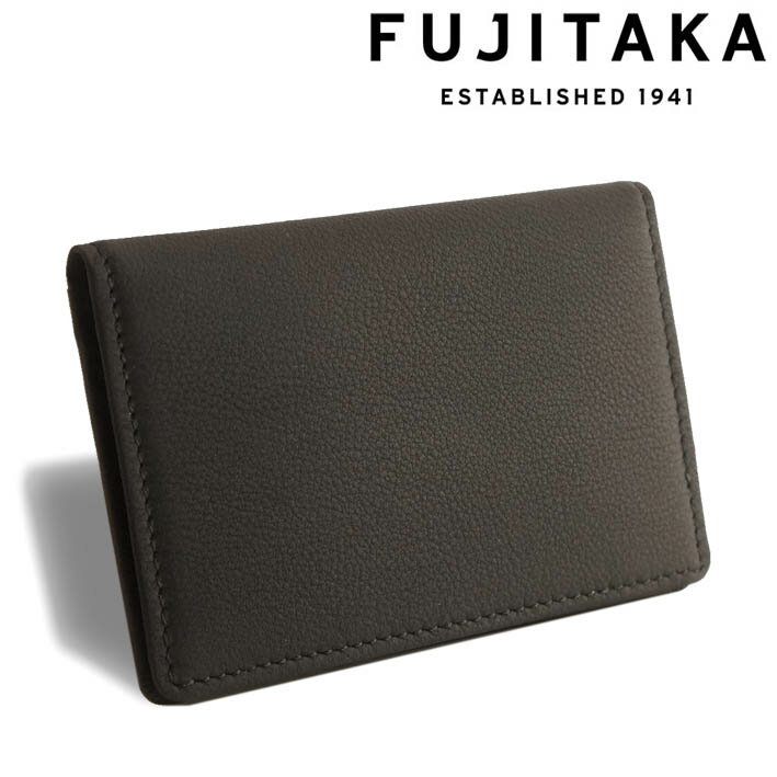 Rakuten - フジタカ カーフレザー パスケース 定期入れ バブル 639609 FUJITAKA 日本製 ブラック 黒 メンズ 牛革 デュプイ社 高級 ヌメ革 定価18,700円 新品 未使用 無料ラッピング可能