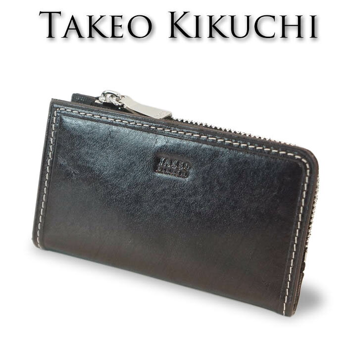 タケオキクチ キーケース 小銭入れ シーズン 726613 TAKEO KIKUCHI ブラック 黒 メンズ 定価12,100円 レザー スマートキー コインケース 牛革 カードケース プレゼント ギフト 無料ラッピング可能 新品 未使用 キクチタケオ タケオ・キクチ