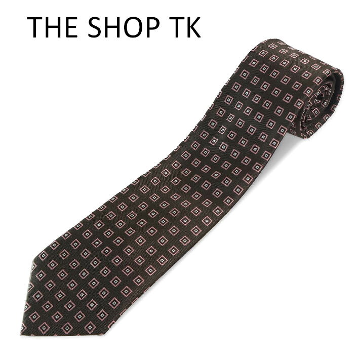 ■ブランド THE SHOP TK ■状態 新品・未使用 ■サイズ 長さ約144cm、幅約7．5cm （必ず実寸をご参考下さい。誤差はご容赦下さい） ■素材 ポリエステル100％ ■カラー ブラウン系 ■商品説明 タケオキクチ THE SHOP TK のネクタイです。ベーシックなスクウェアドットのデザインでどんなスーツにも似合いやすい一本。プレゼント・ギフトで贈るにもピッタリなアイテムです。 色はブラウン系です。 ■発送方法 ゆうパック 代引きは代引料400円 レターパックライト （運送会社の指定は出来ませんのでご了承下さい） ※ご注文の際にメールアドレスが使用可能か必ずご確認下さい。 ※この商品は他店舗でも販売しております。在庫数の更新は随時行っておりますが、お買い上げいただいた商品が、品切れになってしまうこともございます。 その場合、お客様には必ず連絡をいたしますが、キャンセルさせていただく場合がございますことをあらかじめご了承ください。
