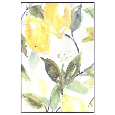 乐天商城 - アートパネル レモン 横60 縦90 60×90 縦長 縦置き A1サイズ相当 大判 おしゃれ アート 絵画 壁掛け 床置き リビング 果物 ボタニカル 夏 カラフル