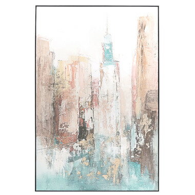乐天商城 - アートパネル ビルディング 横60 縦90 60×90 縦長 縦置き A1サイズ相当 大判 おしゃれ アート 絵画 壁掛け 床置き 街 風景 マンハッタン