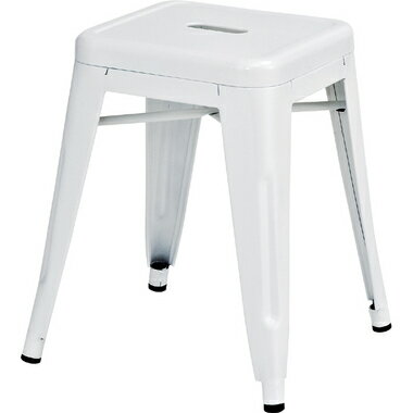 スツール角型アイボリー白幅39奥行...