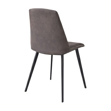 2脚セット ダイニングチェア チェア ダークグレー スチール ファブリック 布張り おしゃれ シンプル ナチュラル モダン 北欧 椅子 イス オフィス [2]