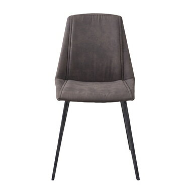 2脚セット ダイニングチェア チェア ダークグレー スチール ファブリック 布張り おしゃれ シンプル ナチュラル モダン 北欧 椅子 イス オフィス [3]