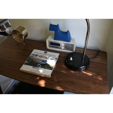 デスク 幅90 奥行45 高さ70 木製 ウォルナット 引き出し 収納 おしゃれ 北欧 シンプル モダン テーブル パソコンデスク 作業 ミシン 読書 書斎 [2]