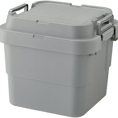 トランクカーゴ S蓋 30L グレー 日本製 収納ボックス ロック付き 幅40 奥行39 高さ36 ポリプロピレン シンプル カジュアル アウトドア キャンプ