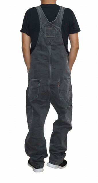 リーバイス Levis オーバーオール 黒 ユーズド加工 79107-0006 メンズ ワークウエア