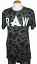 ジースターロウ G-STAR RAW 半袖Tシャツ アフロジャック コラボレーションモデル 迷彩 メンズ 夏物 ロング丈 Afrojack カモフラージュ 0147 カモ柄