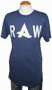 ジースター ロゥ 服 メンズ ジースターロウ G-STAR RAW 半袖Tシャツ アフロジャック コラボレーションモデル n メンズ 夏物 0147 Afrojack ネイビー