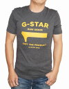 ジースター ロゥ 服 メンズ ジースターロウ G-STAR-RAW 半袖Tシャツ グレー D17325 メンズ ロゴ 夏物 ジースターロゥ