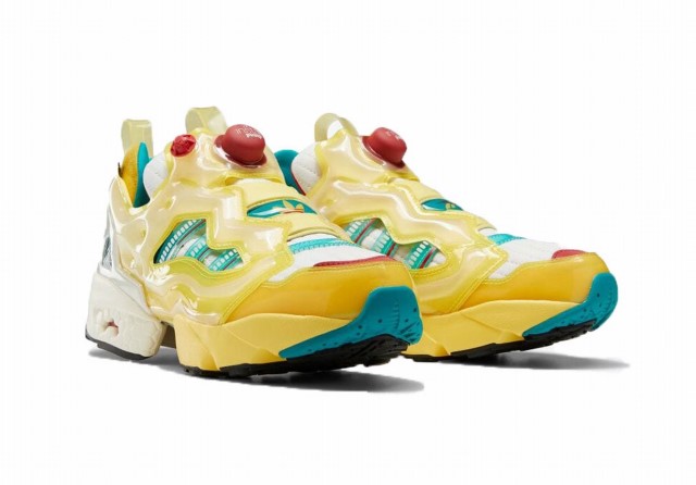 【中古】リーボック Reebok ZX FURY インスタポンプ フューリー GZ6593 黄色 メンズ スニーカー アディダス adidas シューズ 靴 コラボレーション