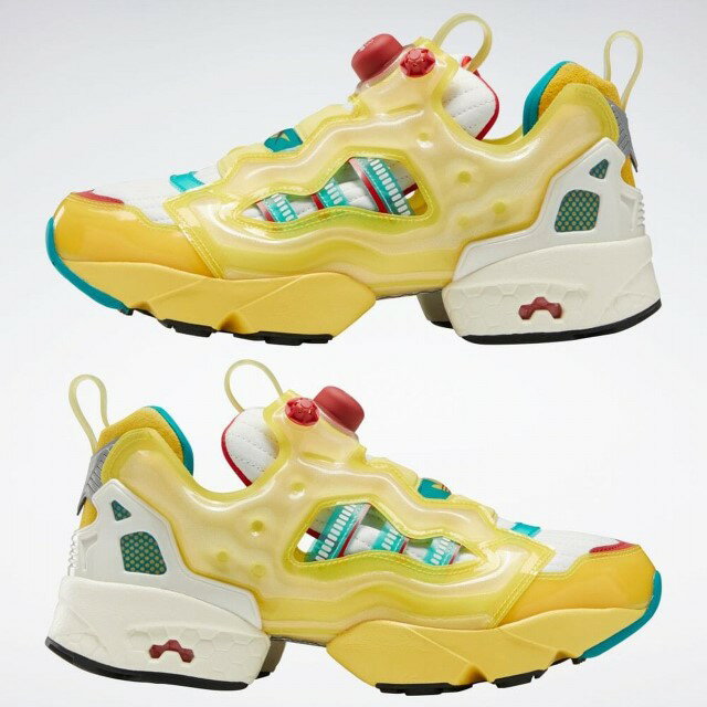 【中古】リーボック Reebok ZX FURY インスタポンプ フューリー GZ6593 黄色 メンズ スニーカー アディダス adidas シューズ 靴 コラボレーション
