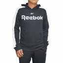 リーボック Reebok パーカー プルオーバー 黒 白 メンズ GI8532 春物 秋物 ブラック ホワイト スウェット パーカ トレーニング ランニング スポーツ