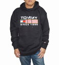 【中古】トミージーンズ パーカー 黒 メンズ DM15009 トミーフィルフィガー TOMMY HILFIGER 春物 秋物 ブラック オーバーサイズ