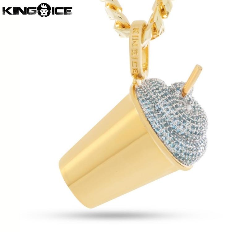 Slurpee x King Ice キングアイス スラーピー ブルースラーピー ネックレス ゴールド VVS Diamond 