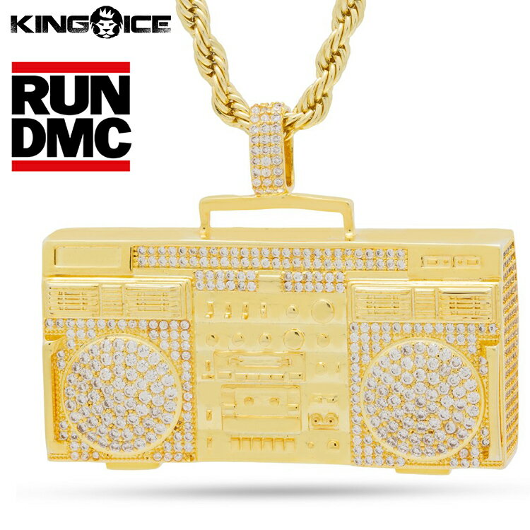 King Ice×RUN DMC キングアイス ランディーエムシー ラジカセモチーフ ネックレス ゴールド VVS Diamond 