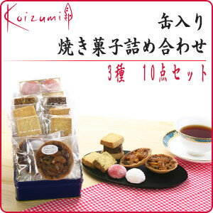 菓子工房こいづみ焼き菓子盛り合わせ【缶入り】11点〜贈り物・ギフト〜【あす楽対応】