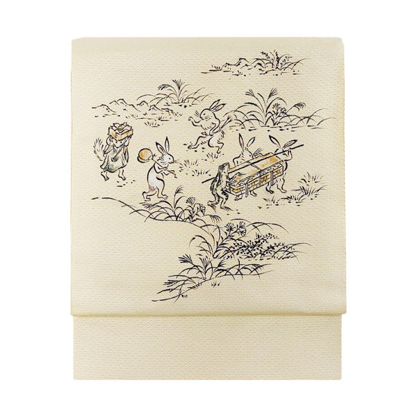 楽天市場】鳥獣戯画(カラーホワイト)(帯|和服):レディース 楽天市場】鳥獣戯画(カラーホワイト)(帯|和服):レディース