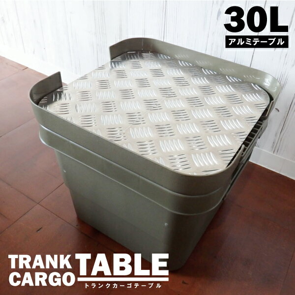 トランクカーゴ 兼用 アルミ 天板 縞板 2枚セット テーブルトップ 30L用 トラスコ 無印良品 リス キャンプ アウトドア 収納ケース ボックス 縞模様 頑丈ボックス通販格安セール情報 楽天 通販