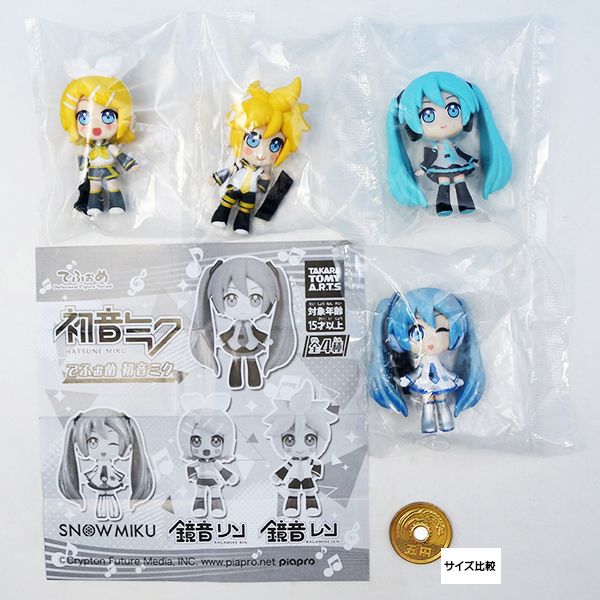 でふぉめ 初音ミク HATSNE MIKU ボーカロイド ボカロ 美少女 大人気 キャラクター グッズ フィギュア ガチャガチャ タカラトミーアーツ（全4種フルコンプセット＋DP台紙おまけ付き） 【即納】【数量限定】