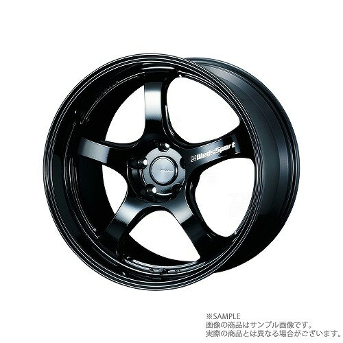 WEDS ウェッズ スポーツ WedsSport RN-05M 18x9.5 38 5H/114.3 GLOSS BLACK アルミ ホイール 1本 72764 トラスト企画 (179131048