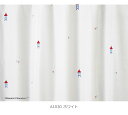 北欧 デザインレースカーテン 洗える 日本製 ムーミン おしゃれ 既製サイズ 約幅100×丈133cm A1030 ムーミンハウス ボイル (S) 引っ越し 新生活 2